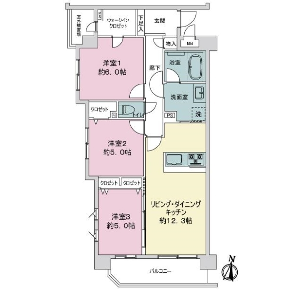 グローリオ板橋本町パークサイド 間取図