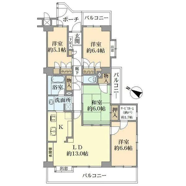 ルネ門前仲町 間取図(平面図)