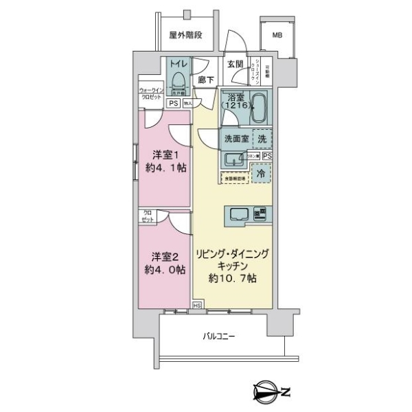 オープンレジデンシア栄本町通 間取図