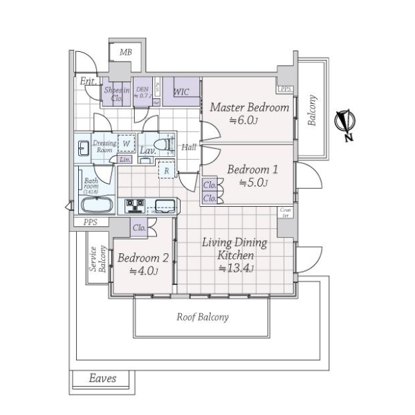 ピアース四谷Ｈｉｌｌｓ 間取図