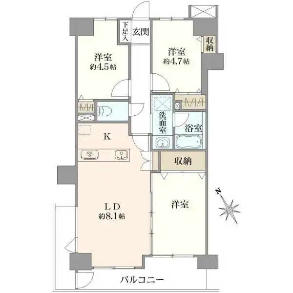 メイツ戸田公園 間取図