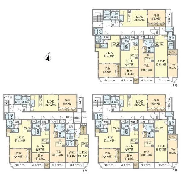 板橋区蓮根１丁目 間取図
