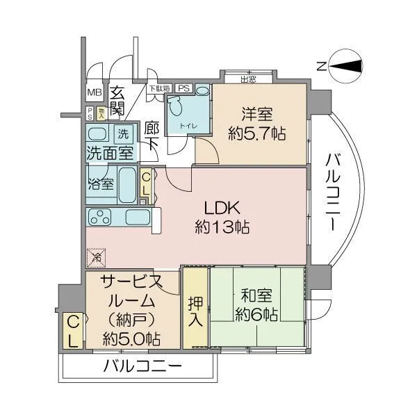 レーベンハイム和光 間取図