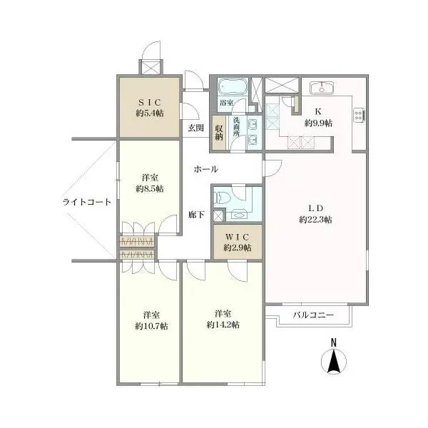ミュゼ白金長者丸 間取図
