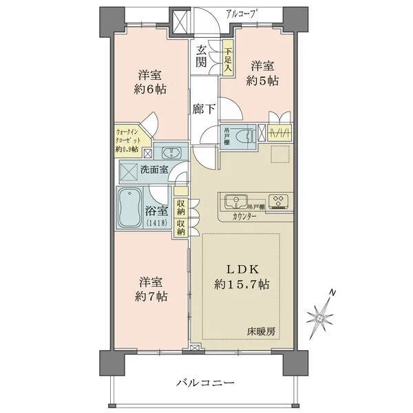 BELISTA北習志野イーストレジデンス 間取図