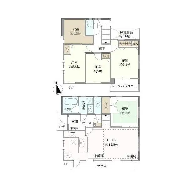 相模原市南区若松６丁目 間取図
