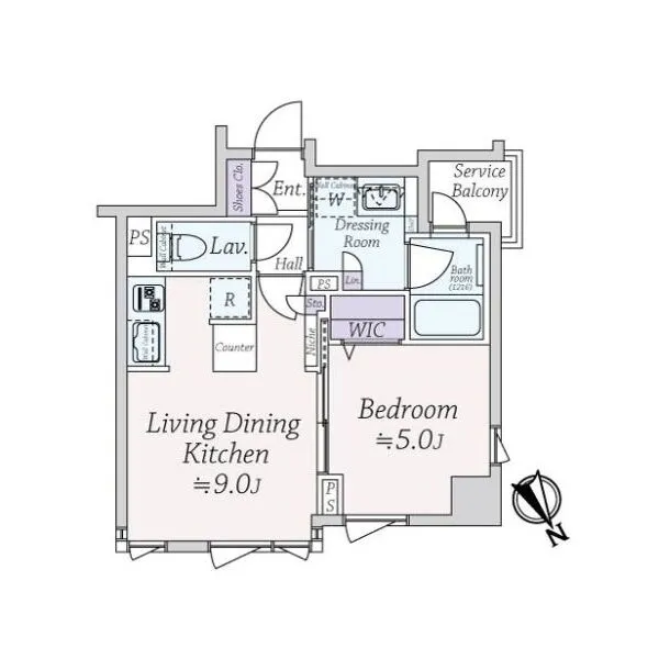 コハク新中野 間取図