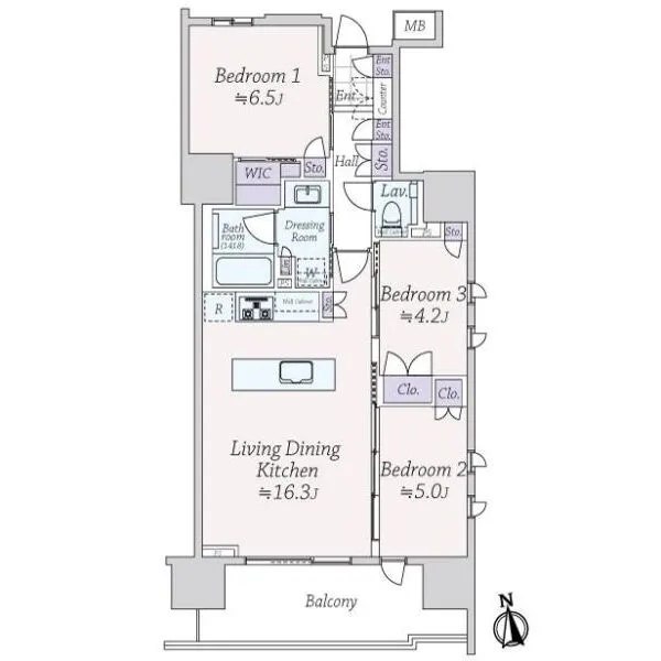 アトラス日暮里グレイスコート 間取図
