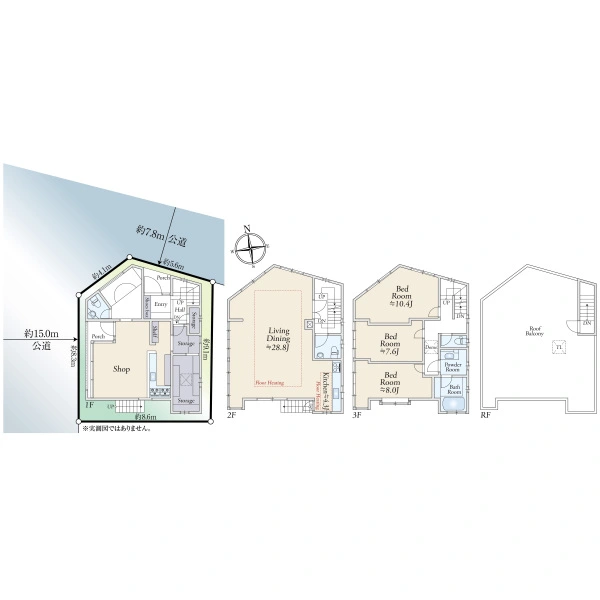世田谷区等々力７丁目 間取図