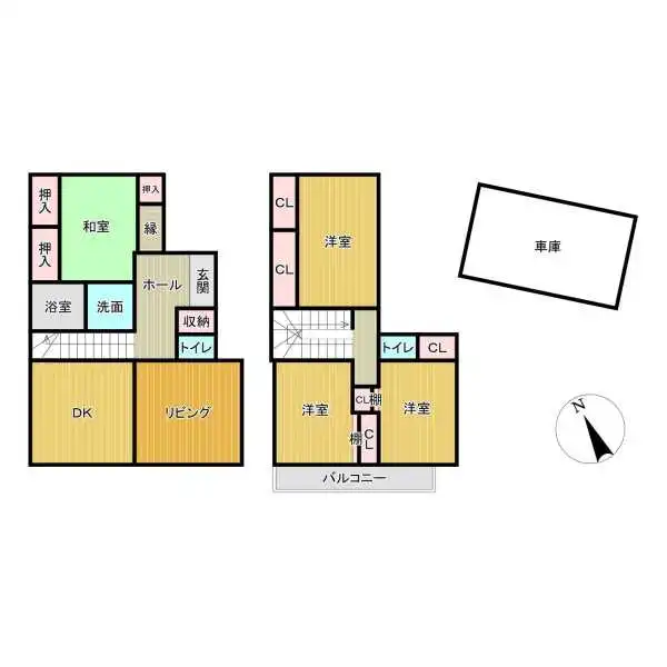芦屋市東山町 間取図