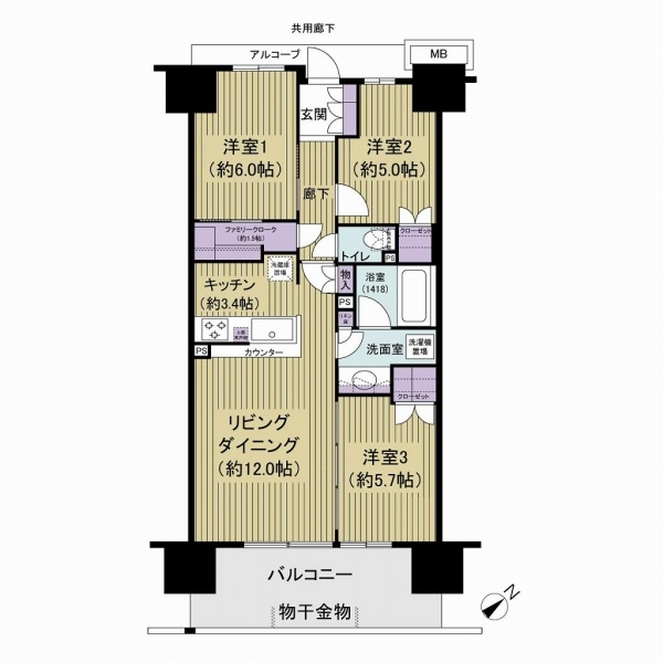 ザ・フォレシス 間取図