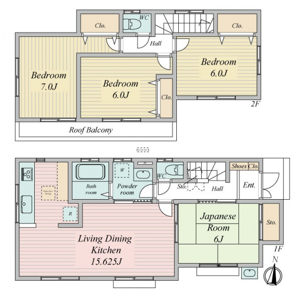 柏市酒井根７丁目 間取図