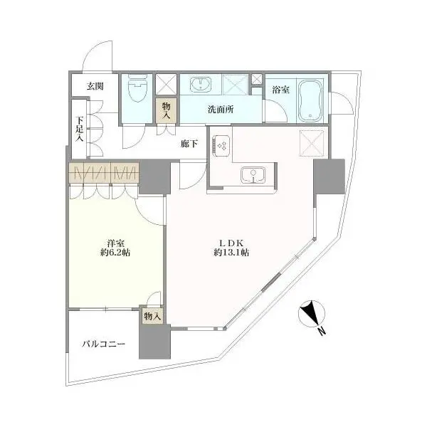 ドレッセ目黒インプレスタワー 間取図
