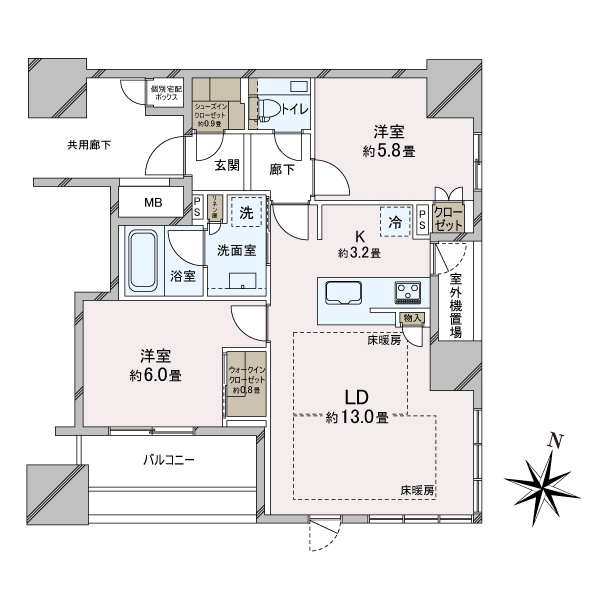 ザ・パークハウス大阪梅田タワー 間取図
