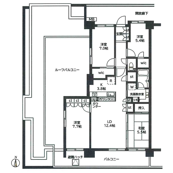 シーズンプレイス Ａ棟 間取図