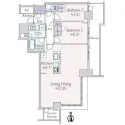 シエリアタワー大阪堀江 間取図