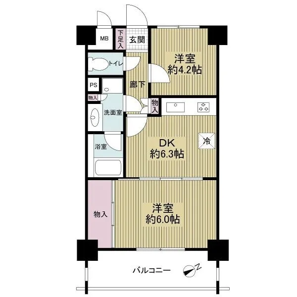 グリーンパークお花茶屋 間取図