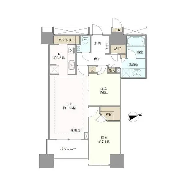 ＴＨＥ　ＣＥＮＴＥＲ　ＴＯＫＹＯ 間取図
