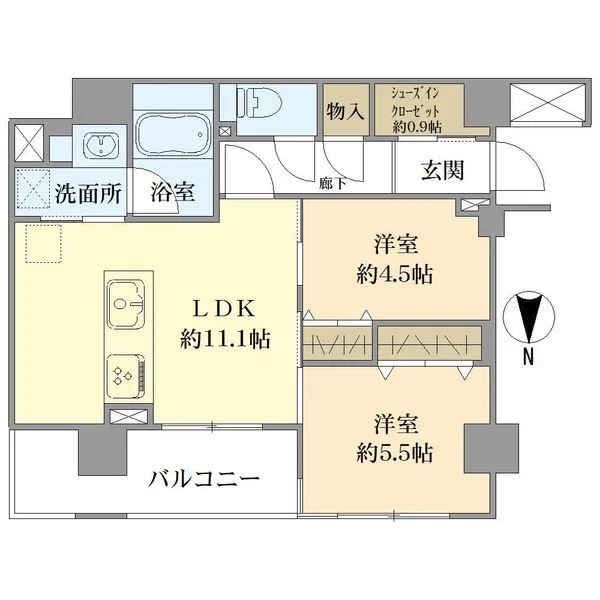 ヴェレーナ横浜反町駅前 間取図