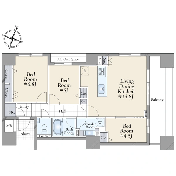 ピアースコード等々力 間取図