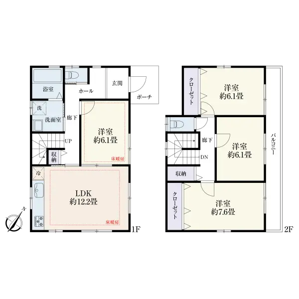 名古屋市守山区小幡千代田 間取図