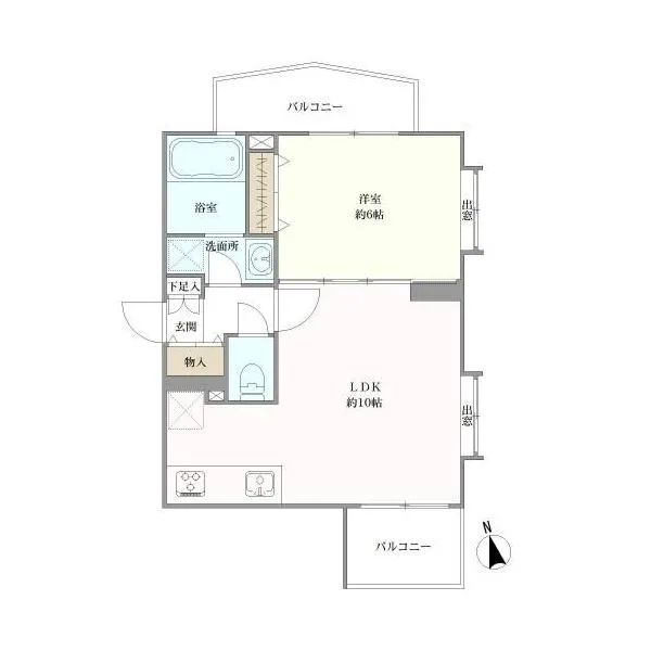 ベルジェ経堂 間取図