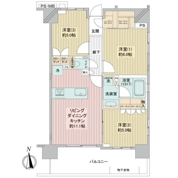 プレシス堀切菖蒲園 間取図