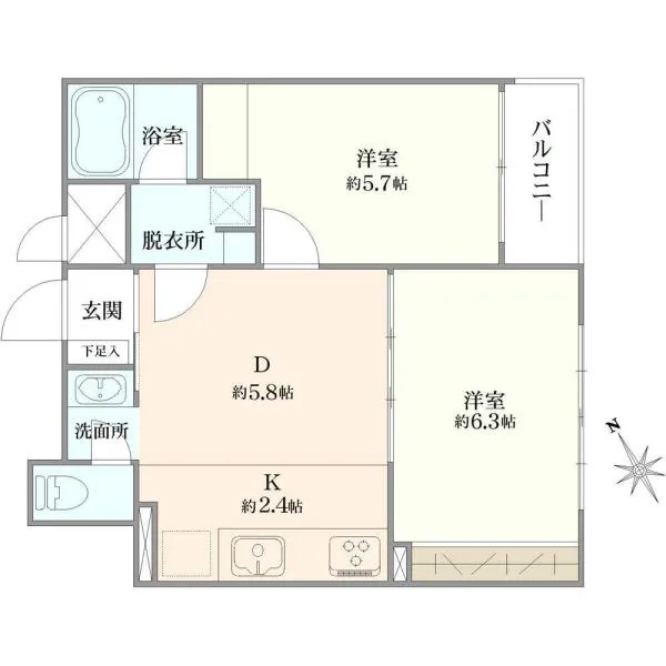 ピアコート狛江 間取図