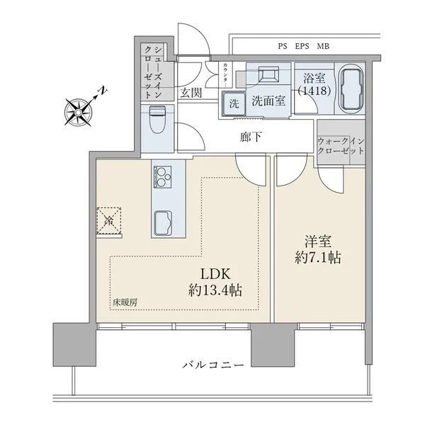 ブリリアグランデみなとみらいパークフロントタワー 間取図