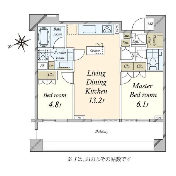 ピアース尾山台 間取図