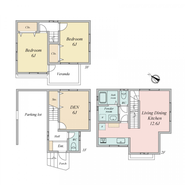 大阪市淀川区十八条2丁目 間取図