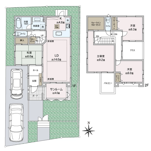 西宮市苦楽園四番町 間取図