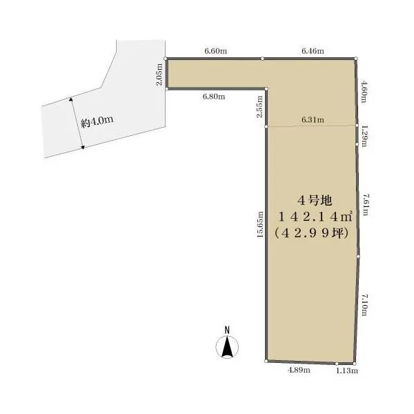 京都市西京区山田開キ町 区画図