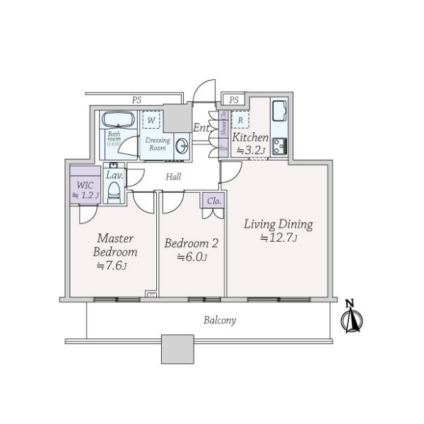 クレストプライムタワー芝 間取図