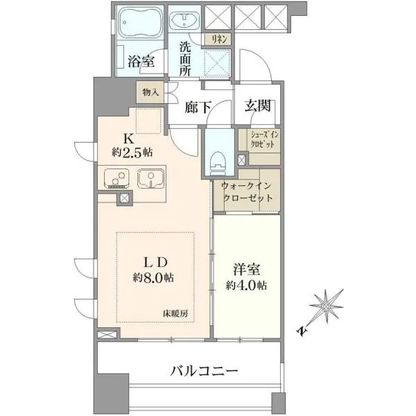 リビオ文京茗荷谷 間取図