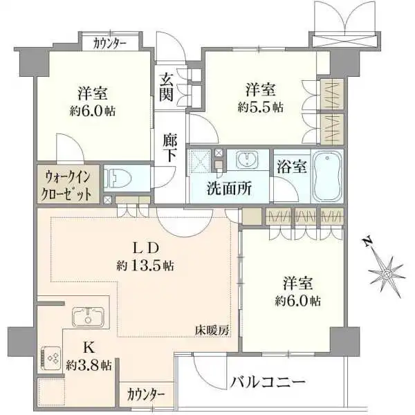 フェアシス八王子新町 間取図