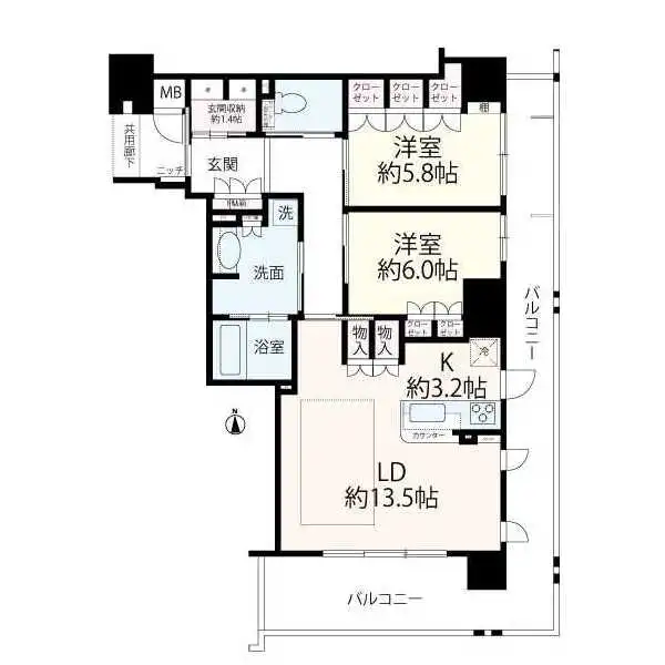 マスターズマンション神戸学園都市 間取図