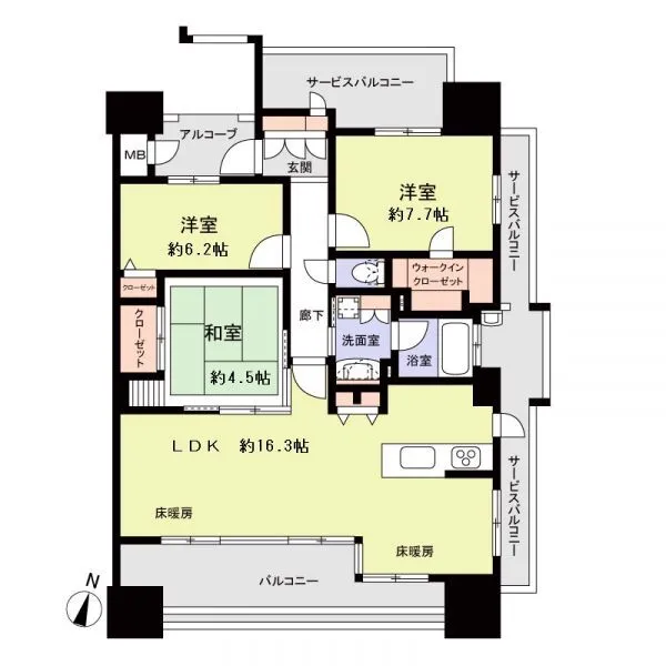 サンクレーア富士見台 間取図