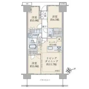 広々としたお部屋です！お使いやすい間取りになっております！