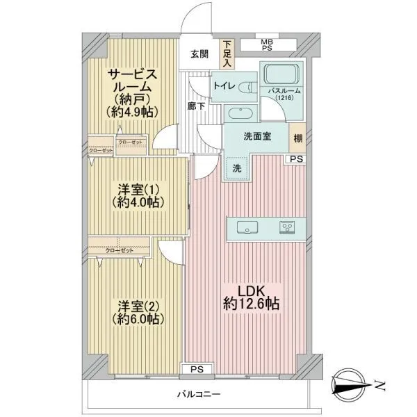 ライオンズプラザ南太田 間取図