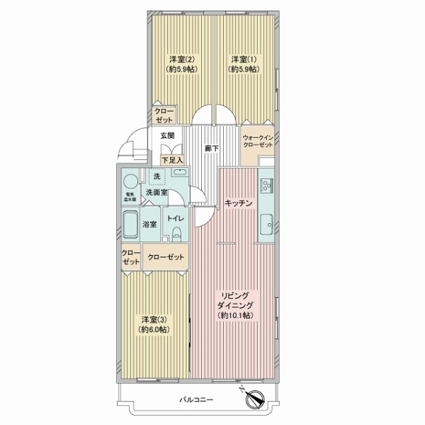 藤沢藤が岡ハウス 間取図