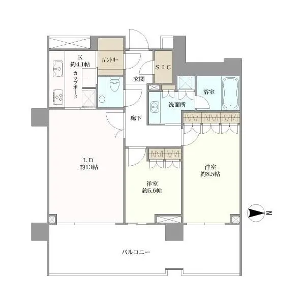 広尾ガーデンフォレスト 間取図