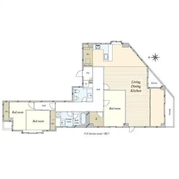 エクレール乃木坂 間取図