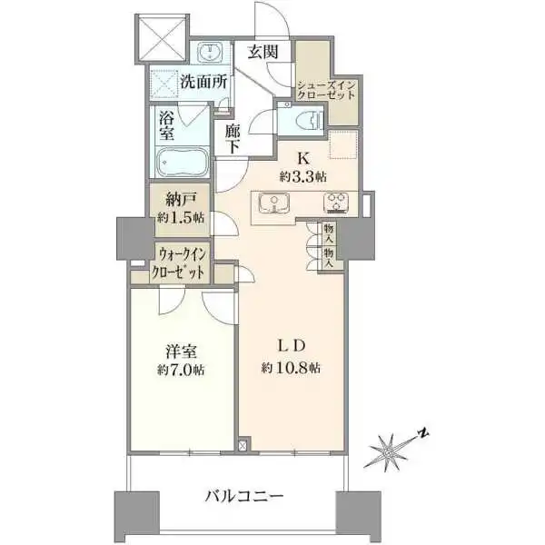 中野ツインマークタワー 間取図