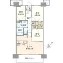 ウエリス浦和美園ノーステラス 間取図