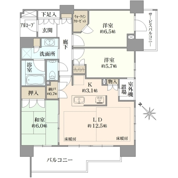 プラウド府中町 間取図