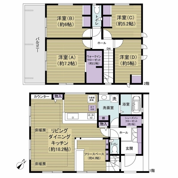 我孫子市台田２丁目 間取図