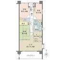 宿河原パークハウス１番館 間取図