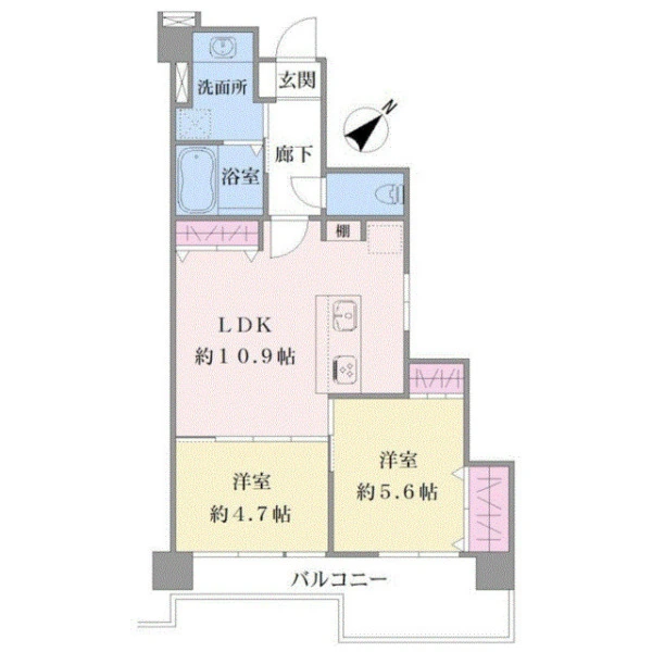 ルミネ川崎下並木 間取図