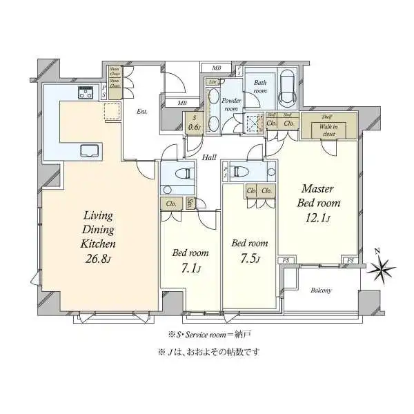 パークマンション三田綱町ザフォレスト 間取図